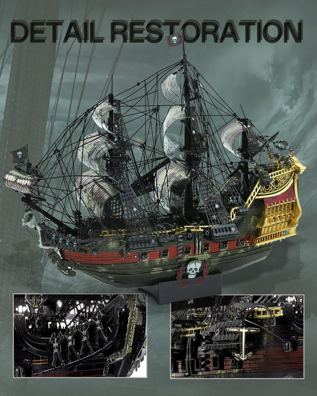 Piececool 3D Puzzle modellbausatz Erwachsene 3D Metall Puzzle 3D Puzzle Erwachsene für Königin Annes