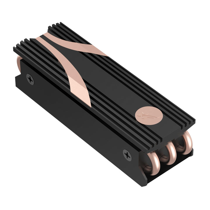 SABRENT M.2 Kühler, Aluminium SSD NVMe Kühlkörper, m.2 Heatsink mit Wärmeleitpad, HeatPipe Kühlkörpe