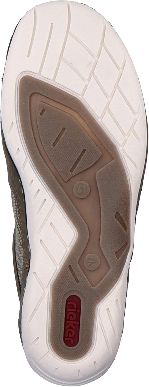 Rieker Herren 07552Slipper 44 EU Grün, 44 EU Grün
