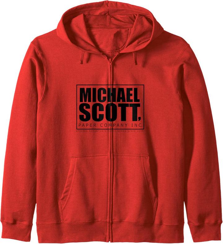 The Office Michael Scott Papier-Logo Kapuzenjacke