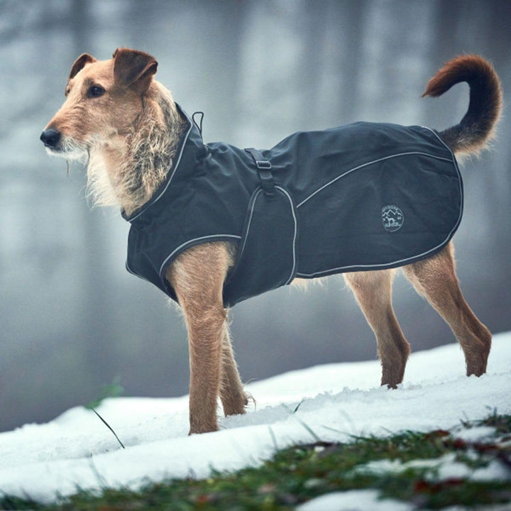 HUNTER UPPSALA Hundemantel, wasserabweisend, reflektierend, 25, schwarz schwarz 25, schwarz 25