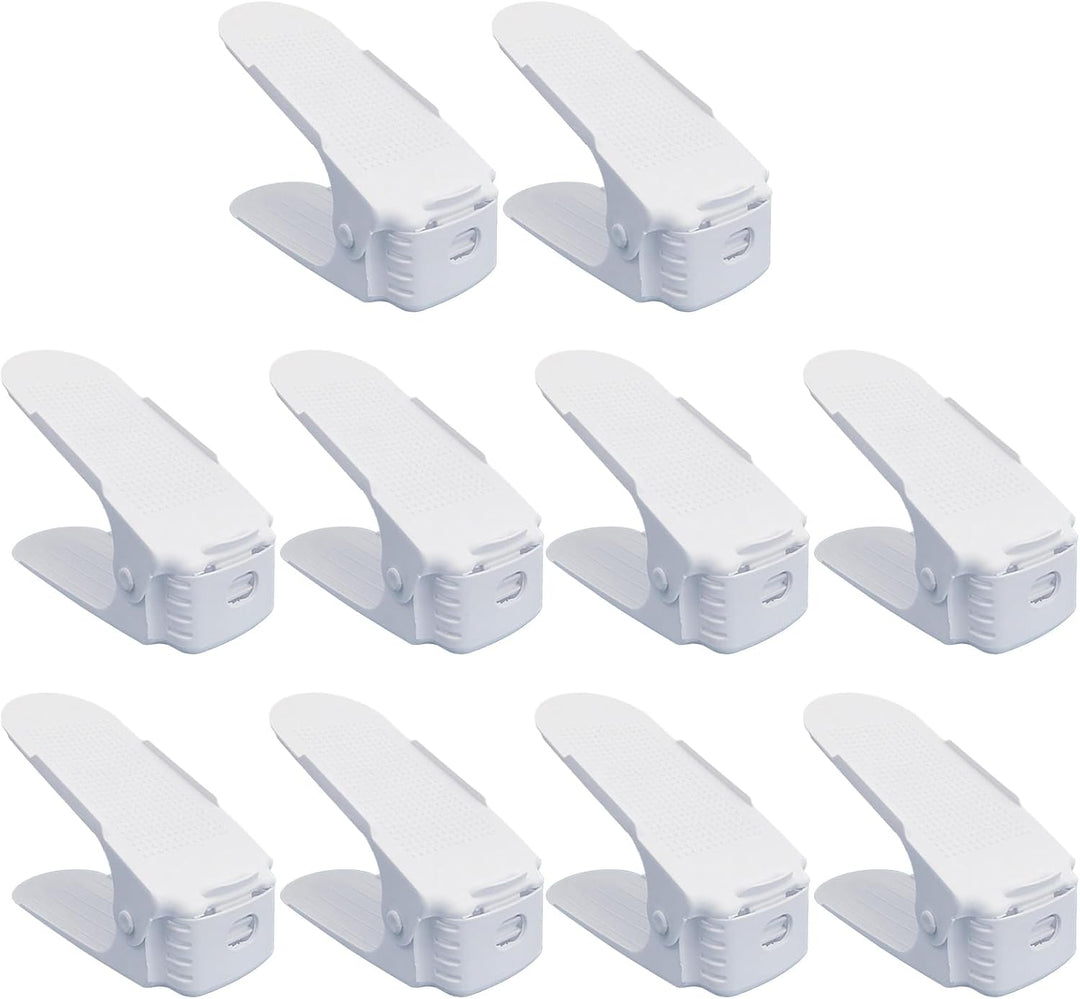 MOFIC 10 Stück Schuhschlitz Organizer, verstellbarer Schuhschlitz Organizer Platzsparer, rutschfeste