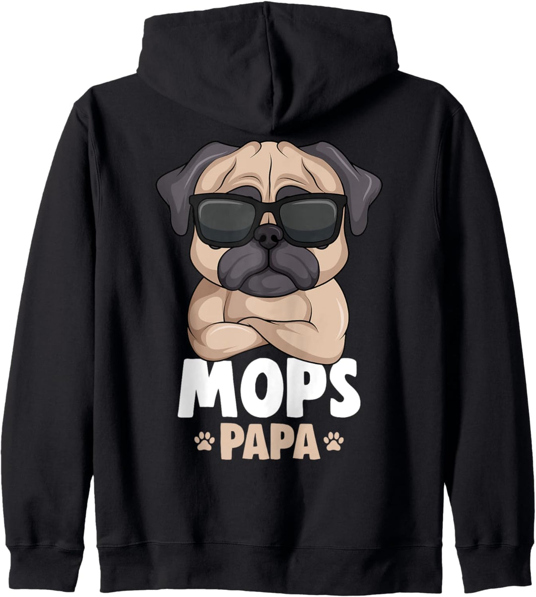 Mops Papa Hunde Kapuzenjacke