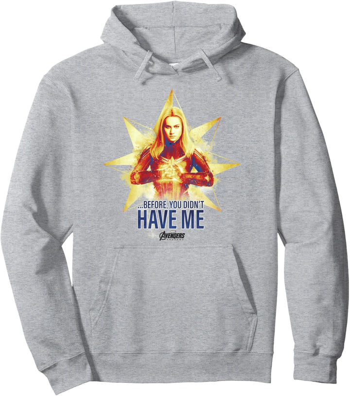 Marvel Avengers Endgame Captain Marvel Logo Pullover Hoodie