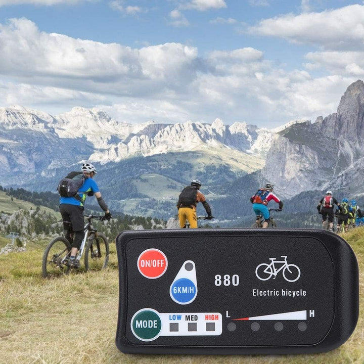 Qcwwy KT LED880 Fahrradmessgerät, Kompaktes, Leichtes Design für Fahrparameter, Einfache Installatio