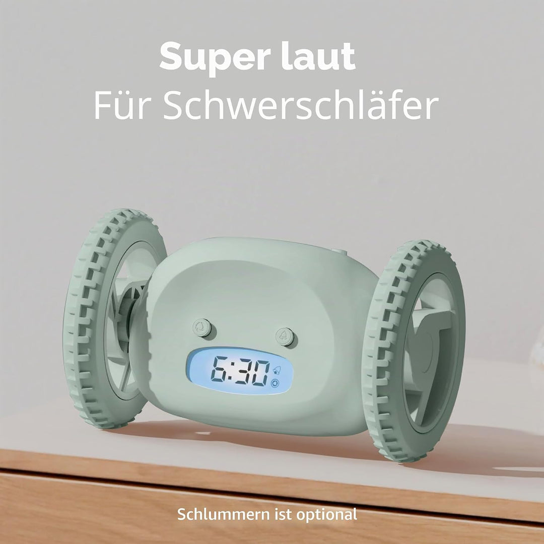 CLOCKY Lauter Wecker Digital Wecker Laut für tiefschläfer Erwachsene Jugendliche Lustig für schwerhö