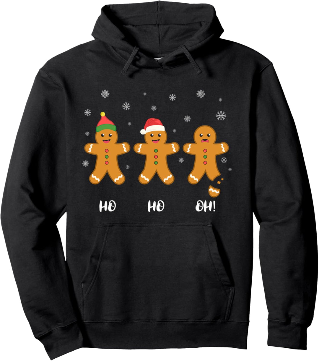 Lebkuchen Frohe Weihnachten Lebkuchenmann Merry Christmas Pullover Hoodie