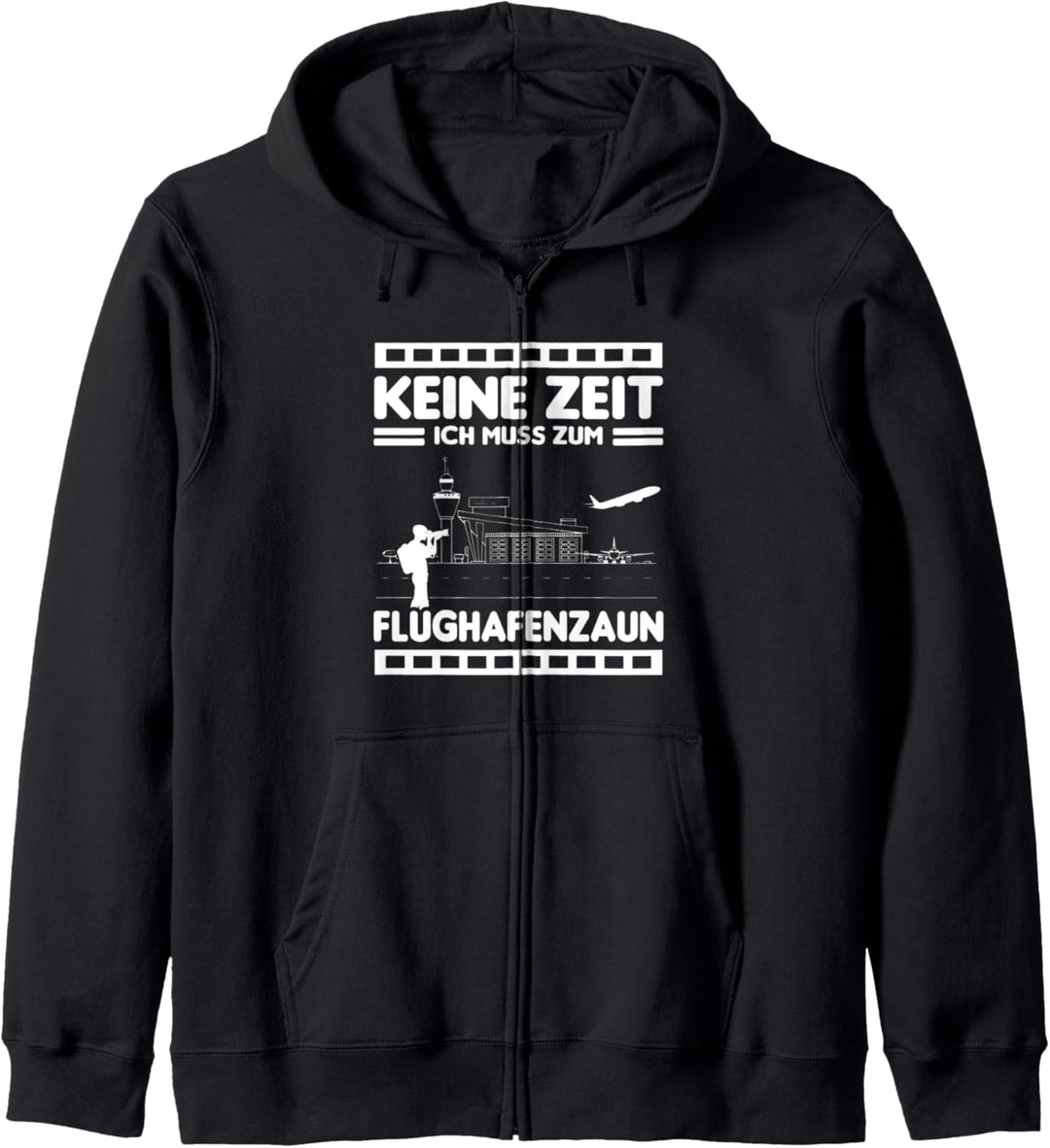 Flughafenzaun Flughafen Planespotter Kapuzenjacke