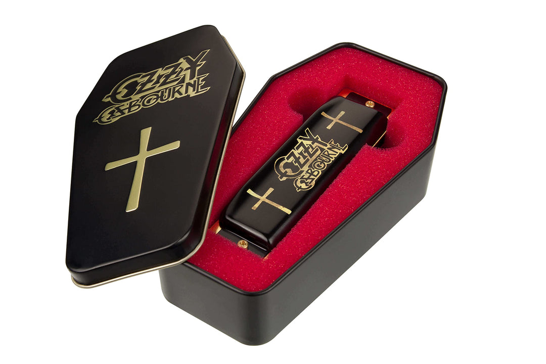 Hohner M666 Ozzy Osbourne Signature Harp, Schwarz-Gold Single, Single