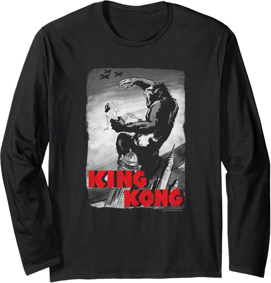 King Kong Planes Poster Langarmshirt