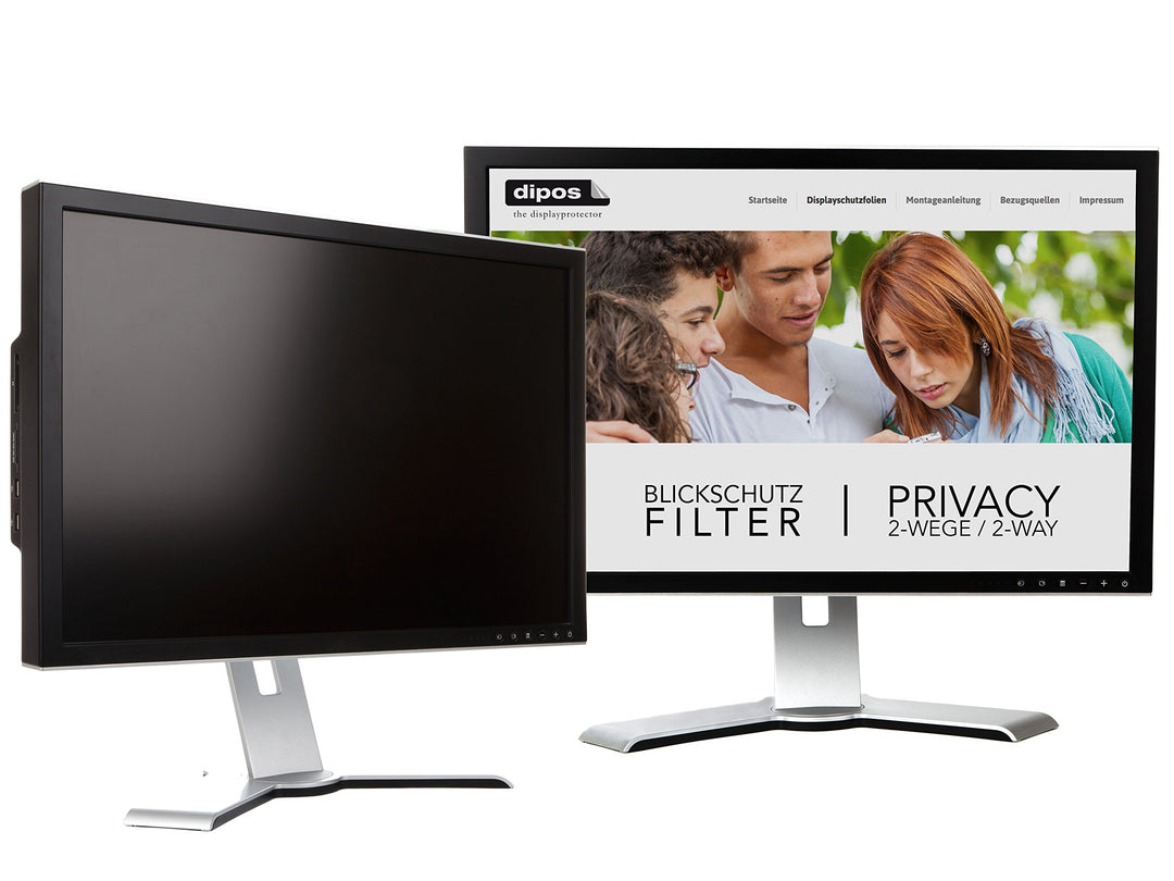 dipos 17" Zoll 338x270 mm Blickschutzfilter - Premium Blickschutzfilter für Monitor, Laptop und weit