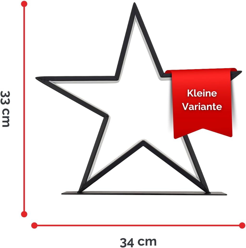 abc Home | Weihnachtsdeko Stern | Fensterdeko | LEDs | Elektrisch | für Aussenbereich geeignet (Schu