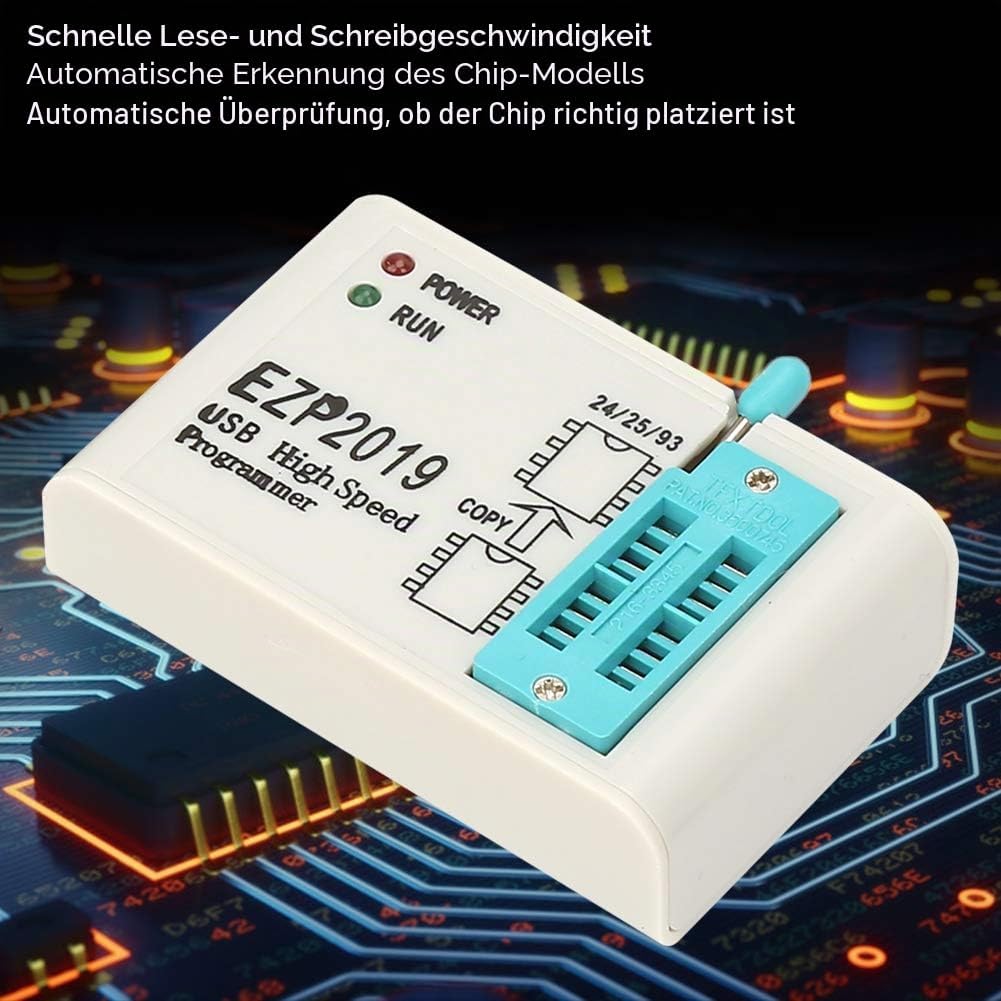 EZP2019 USB Programmierer, Hochgeschwindigkeits USB EEPROM Flasher Programmierer für 24 25 93 BIOS F