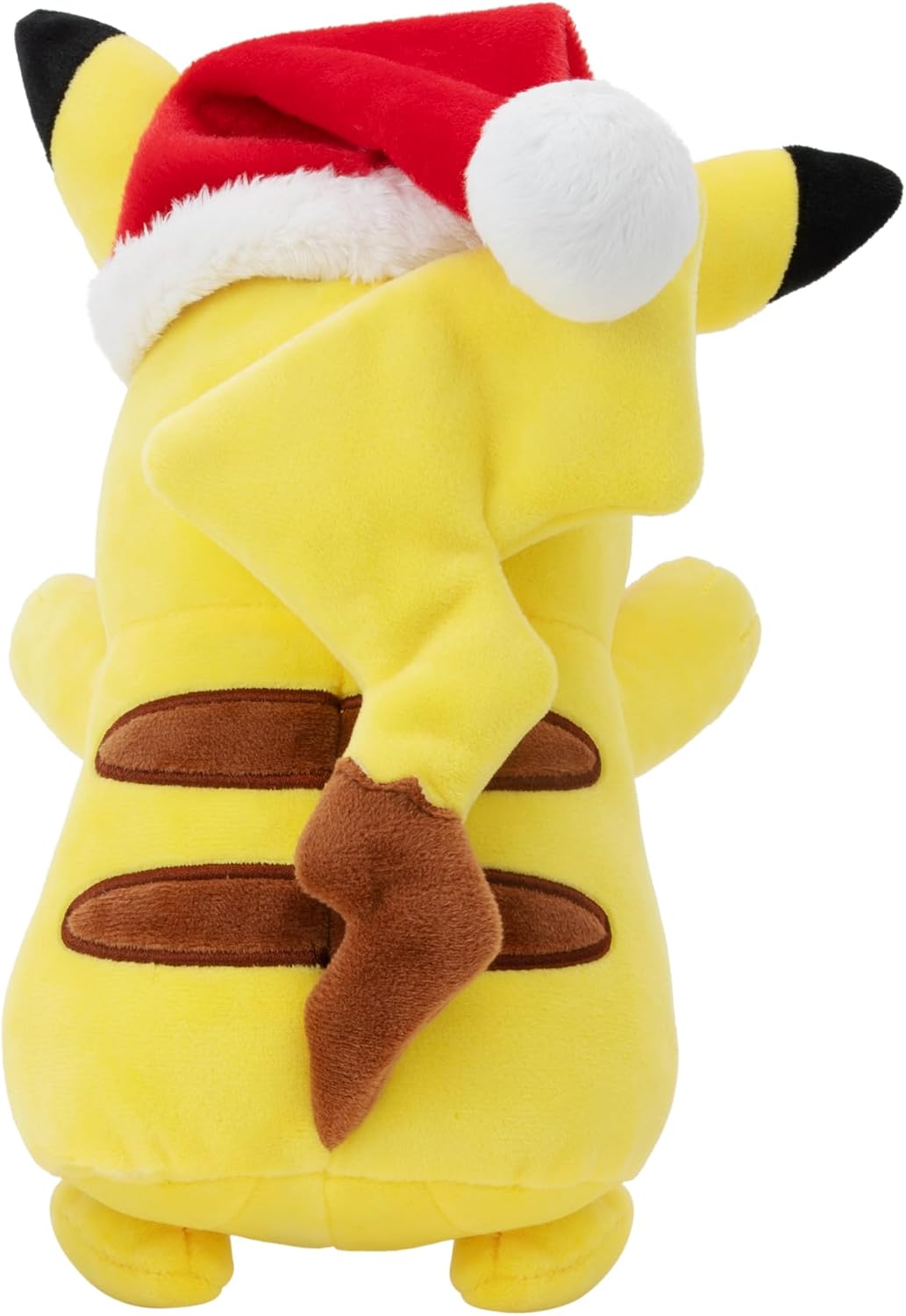 Pokémon PKW3376-20 cm Winter Plüsch - Pikachu mit Weihnachtsmütze, offizielles Plüsch, Pikachu