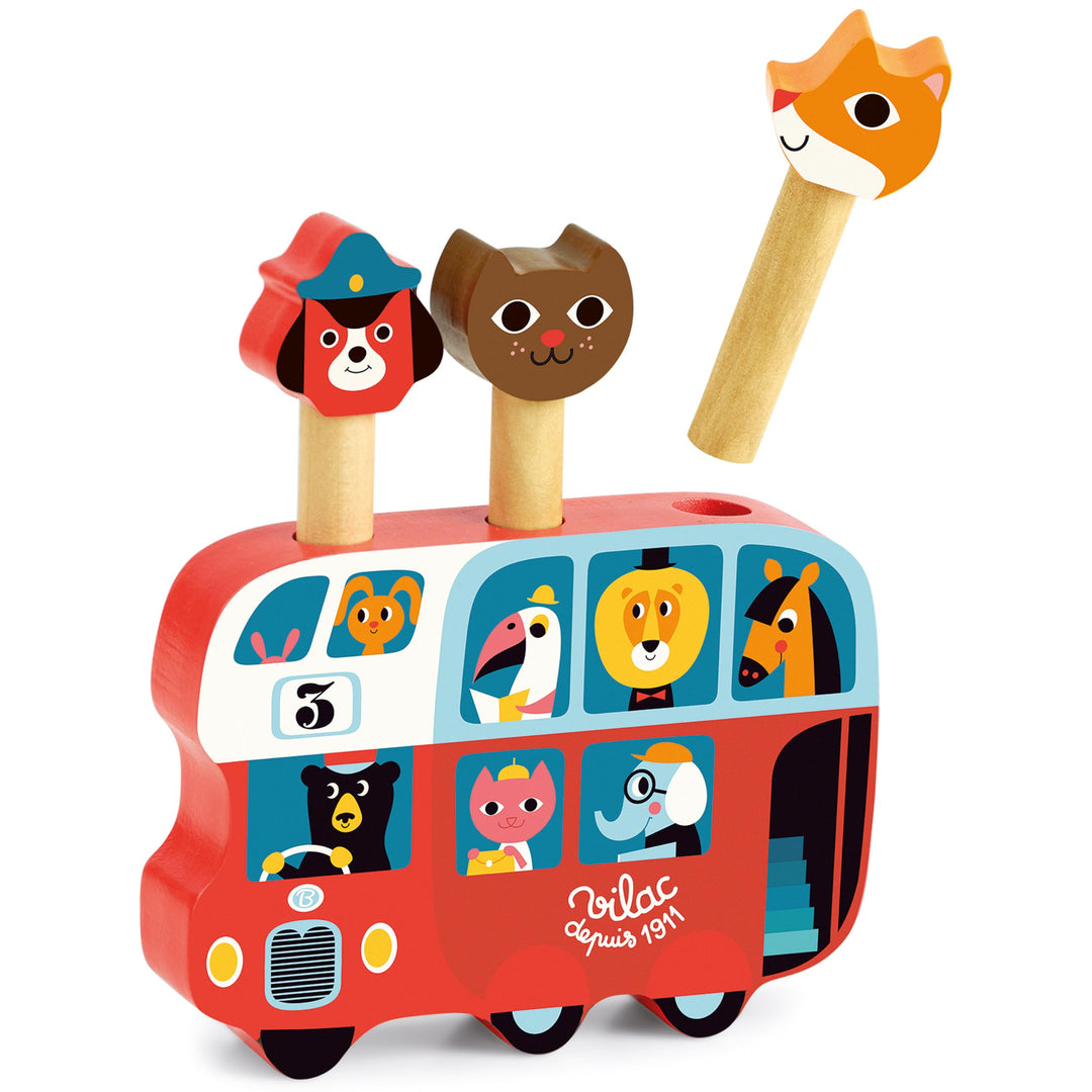 Vilac - Pop-up Autobus Ingela P.Arrhenius, 7751, Mehrfarbig