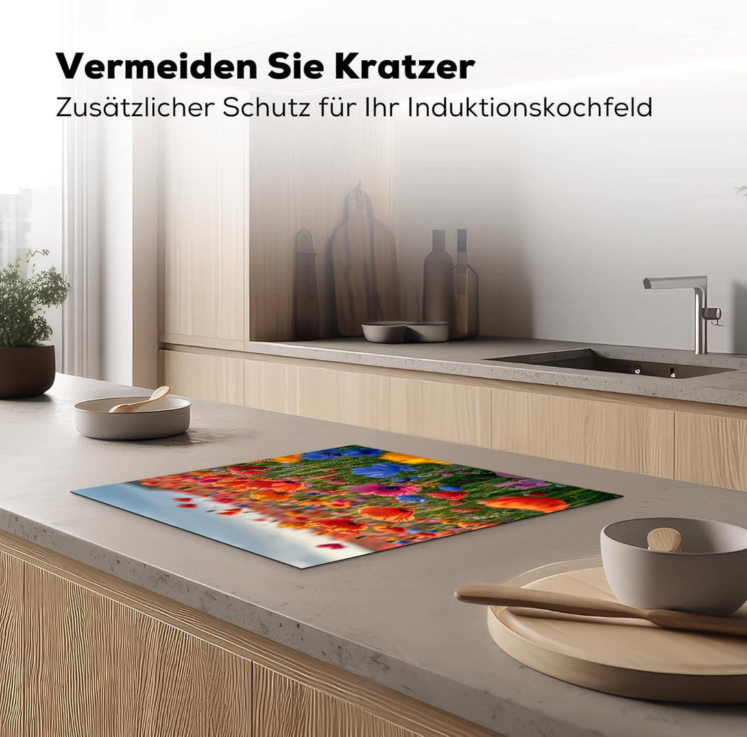 KitchenYeah© Herdabdeckplatte Einteilig Küche Ceranfeld Abdeckplatte Cerankochfeld Abdeckung Indukti