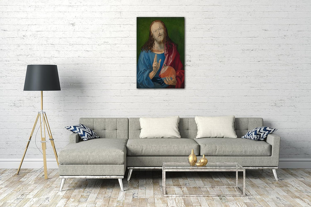 Printed Paintings Leinwand (60x80cm): Albrecht Dürer - Salvator Mundi 60x80 cm, 60x80 cm