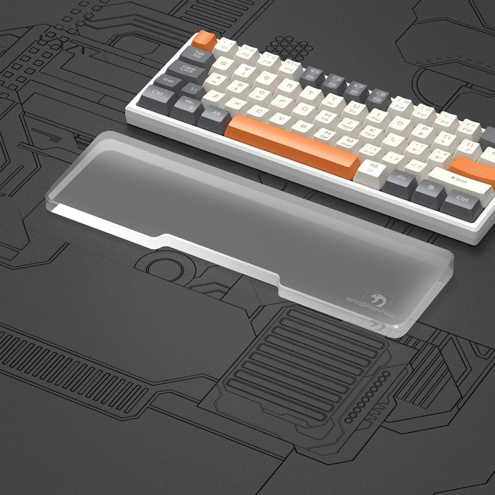 MAMBASNAKE Handgelenkauflage für Tastatur, Ergonomisches Tastaturpad aus Acryl für 60% Tastatur - Ke