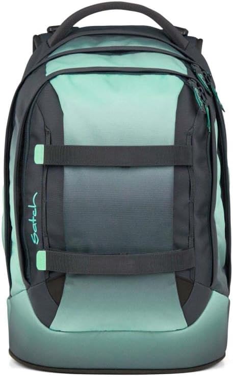 Satch pack Schulrucksack Set 2tlg. inkl. Schlamperbox (Gradient Mint), Gradient Mint