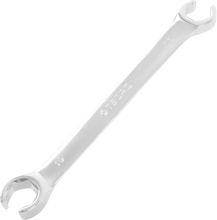 TECPO Bremsleitung Schlüssel 8-19mm Ringschlüssel Satz Offener Ring Schlüssel 6-teilig