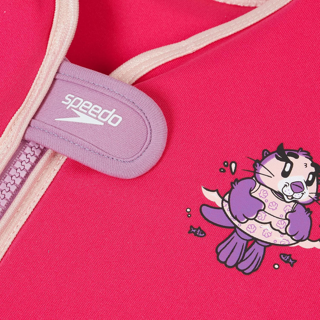 Speedo Kinder Character Printed Fv Swimsuit 2 Jahre Aria Miami-lila/Taro, 2 Jahre Rosa