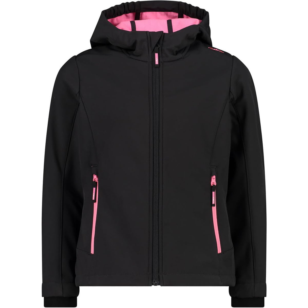 CMP Jungen Softshelljacke für Kinder Jacke (1er Pack) 98 Anthrazit-Pink Fluo, 98 Anthrazit-Pink Fluo