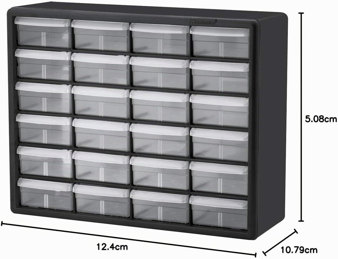 Akro-Mils 24 Schrank 10724, Kunststoffteile, Aufbewahrungs- und Bastelschrank, 50,8 cm B x 15,2 cm T
