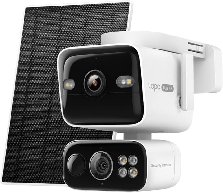 Tapo C675D KIT 4K Solar-Überwachungskamera Aussen mit Akku, 169° Ultraweitwinkel & 6mm Teleobjektiv,