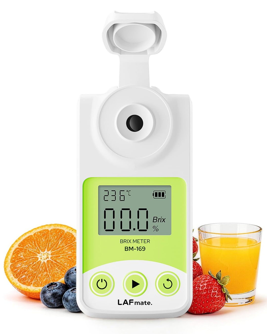 Digital Brix Refractometer 0-95% LAFMATE Brix Mater for Honey Maple Syrup, Sugar Refractometer with
