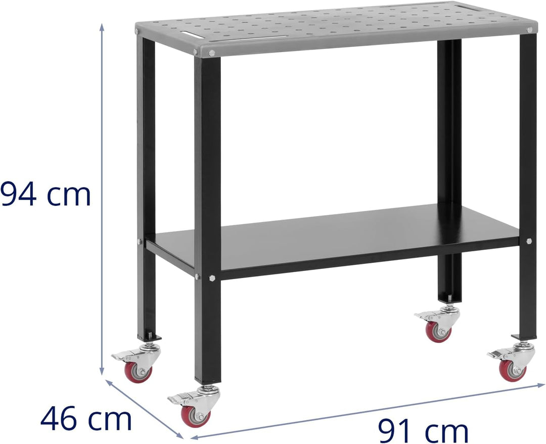 Stamos Welding Group SWG-TABLE915 Schweisstisch mit Rädern 544 kg 91,3 x 46 cm Schweisstisch Lochpla
