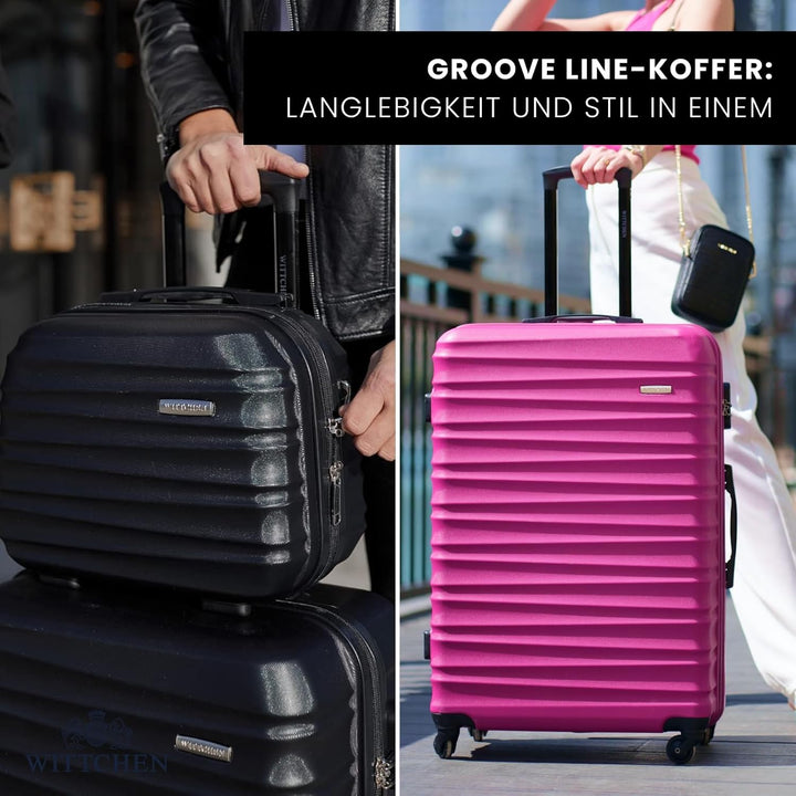 WITTCHEN Reisekoffer Handgepäck Kabinengepäck Rollkoffer Kabinenkoffer Kleiner Koffer Trolley Hartsc