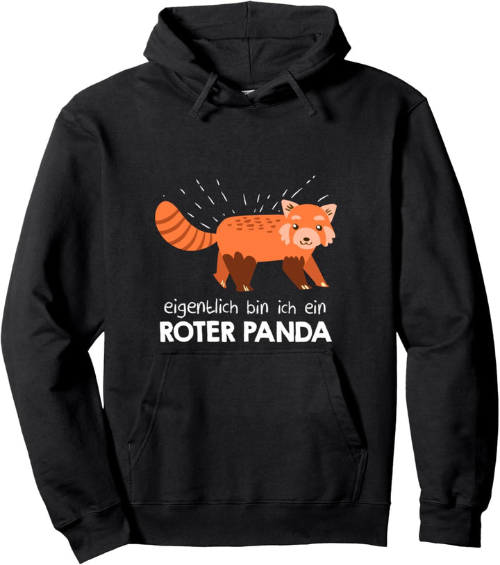 Mein Menschen Kostüm Bin ich ein Roter Panda, Halloween Pullover Hoodie
