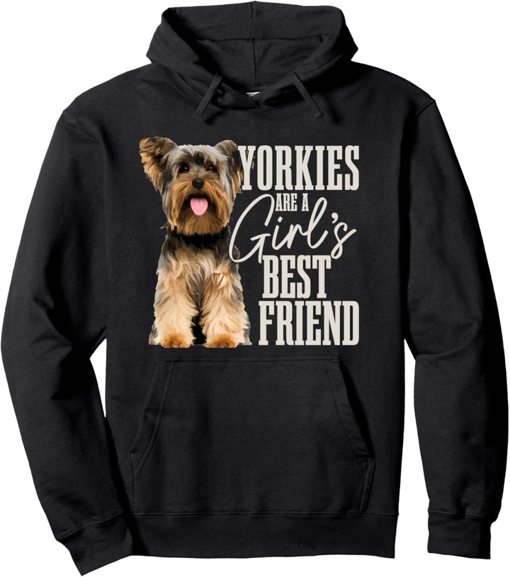 Yorkies sind Mädchen beste Freundin Lustige Yorkshire Terrier Mama Pullover Hoodie