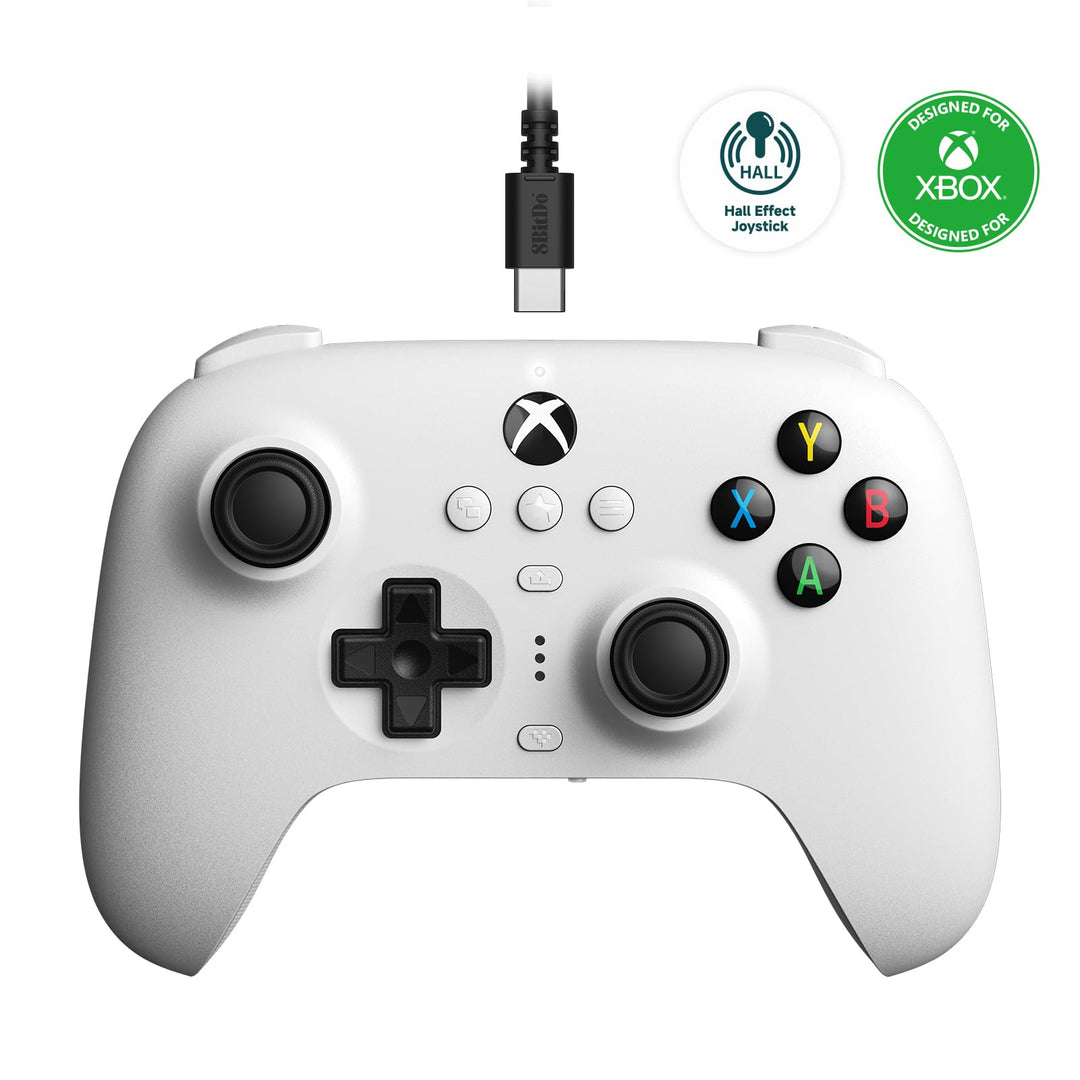 8Bitdo Ultimate Wired Controller for Xbox, Hall Effect Joystick Update, Compatible with Xbox Series