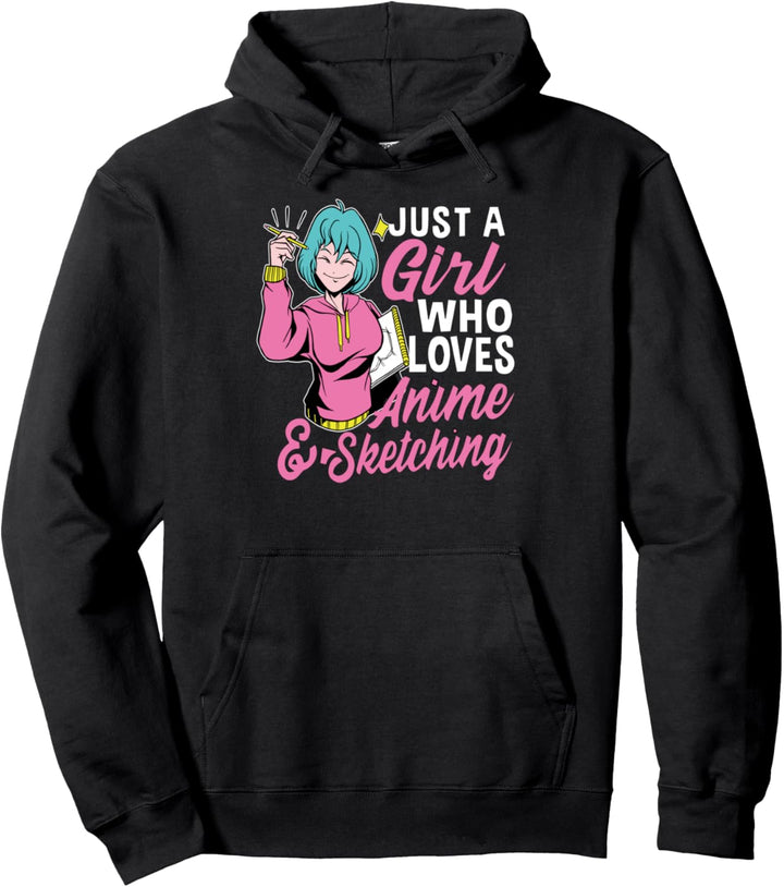 Anime Girl Pullover Hoodie