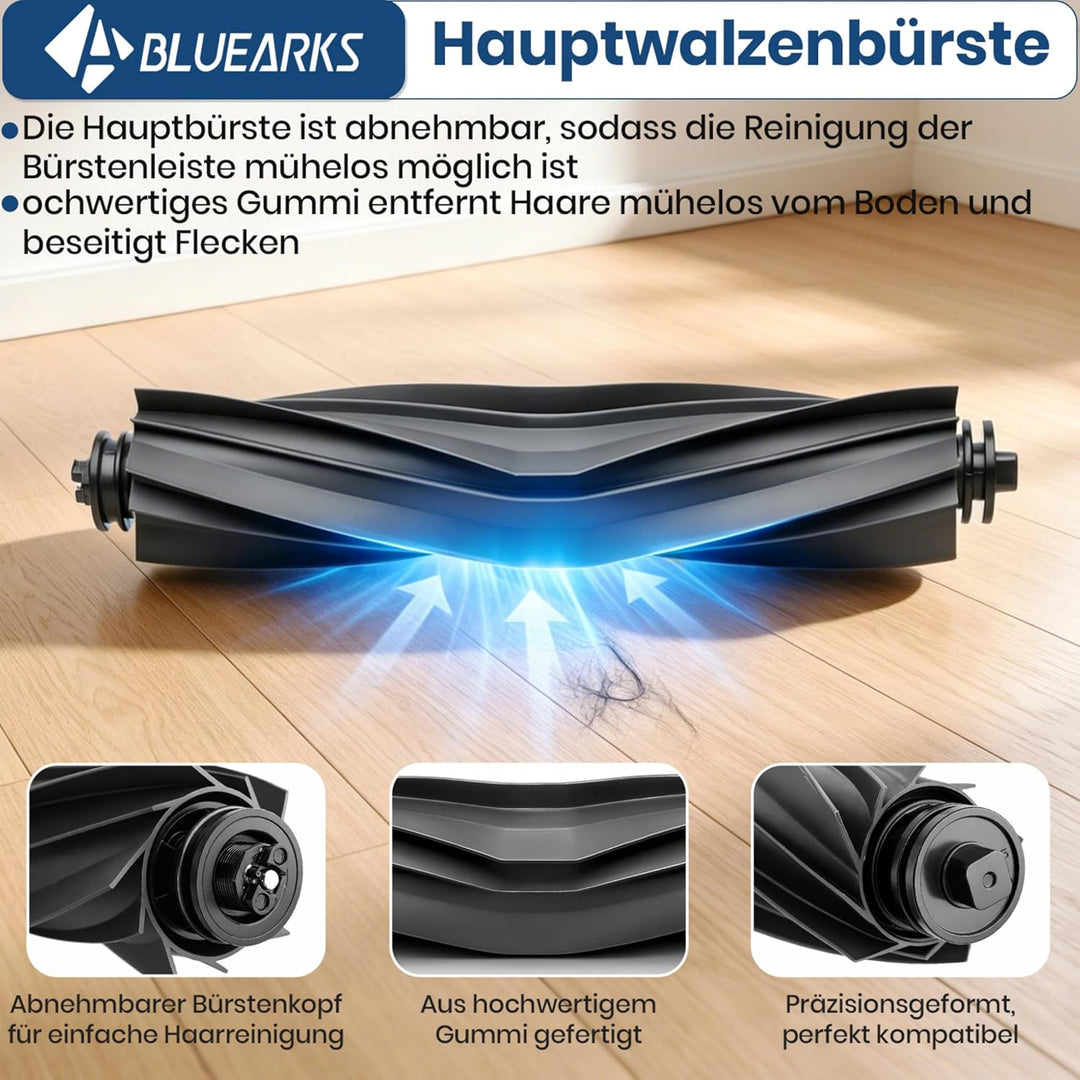 Bluearks 21Pcs Zubehörset für Dreame X40 Ultra Complete Roboter Saugroboter, 1 Hauptbürste, 4 Filter