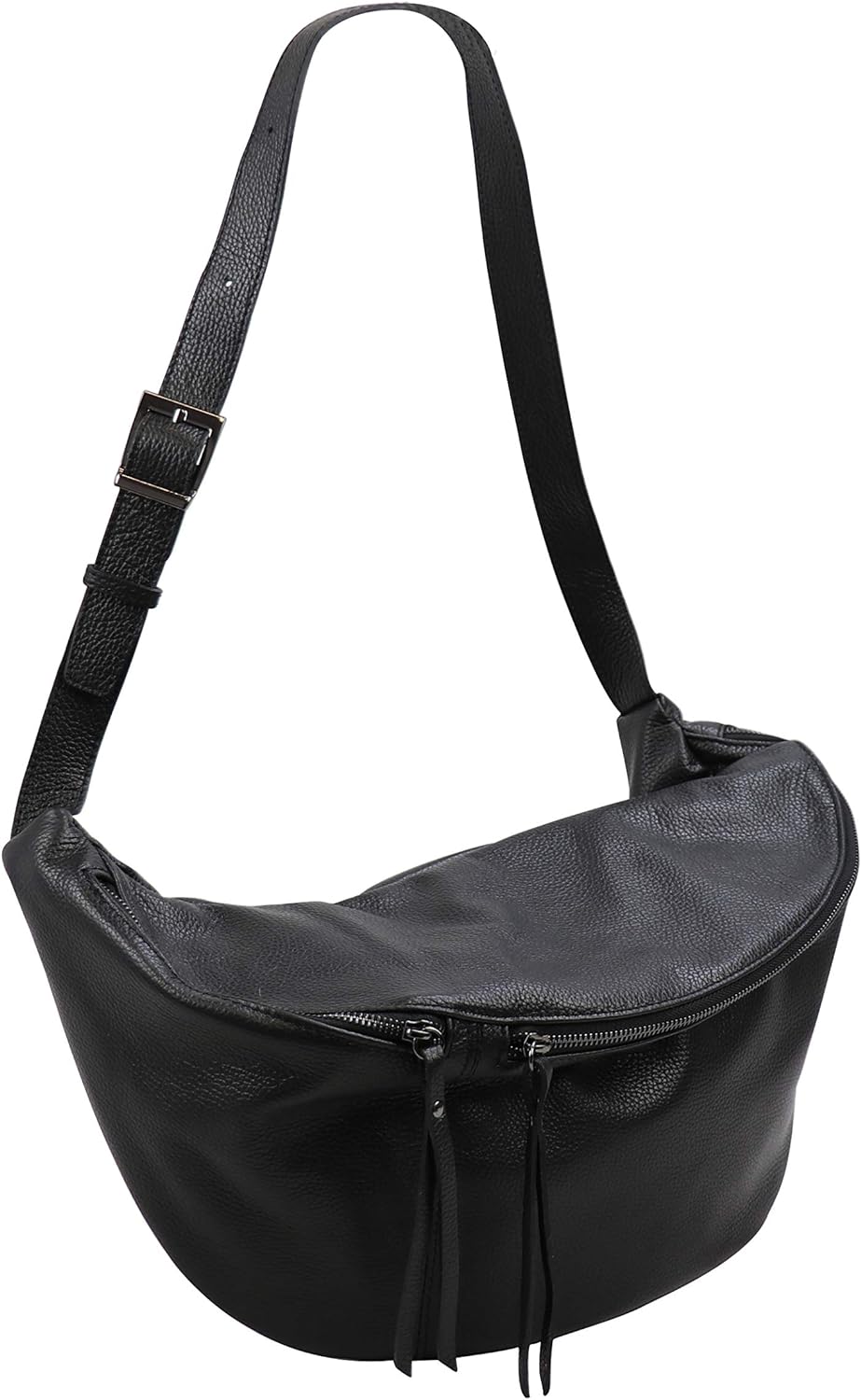 SH Leder echt Leder Damen Unisex Brusttasche für Festival Reise Gross Hüfttasche Crossbody Bag Fraue