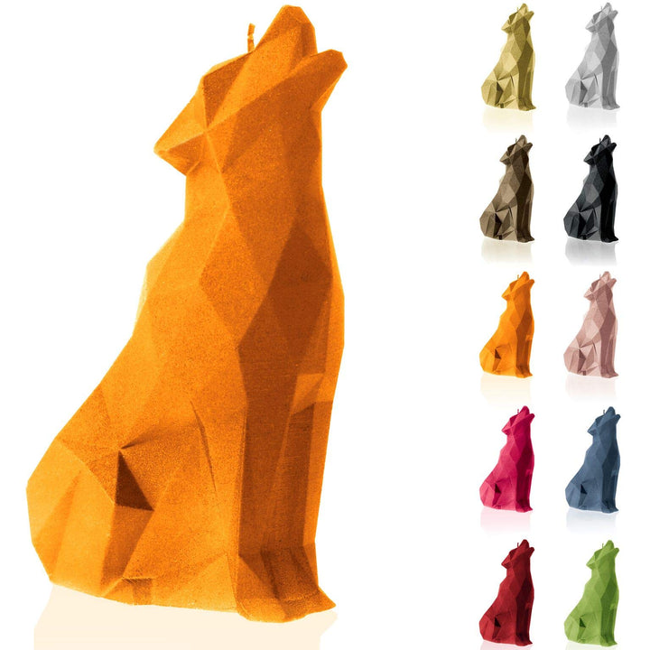 Candellana Handmade Wolf Low-Poly Kerze Geschenk- Lustig - Dekorative Kerze - Home Décor - Geschenke