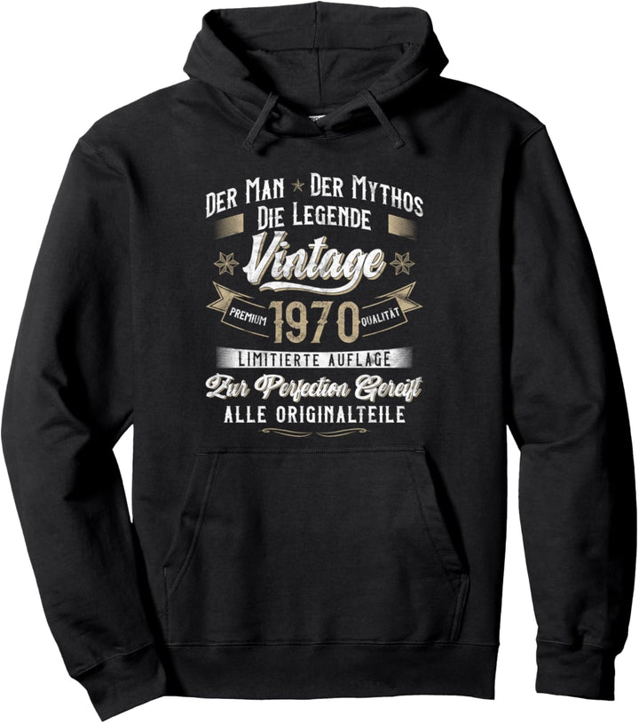 54. Geburtstag Mann 54 Jahre 1970 Deko Lustig Geschenk Pullover Hoodie