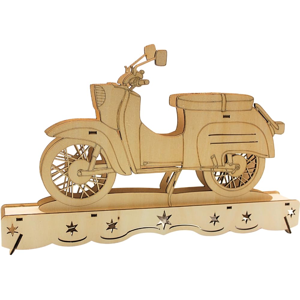 Ostalgie Moped Schwippbogen, DDR - Moped Schwibbogen, Lichterbogen Ostalgie, Schwibbogen DDR-Fahrzeu