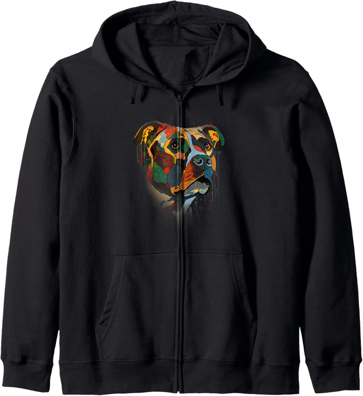 Pitbull Geschenk für eine Pitbull Mama Kapuzenjacke