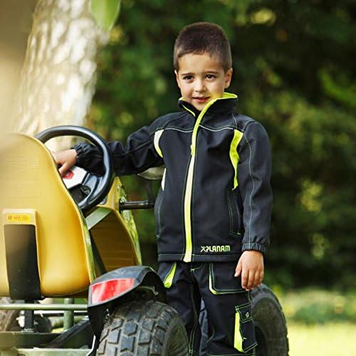 Grösse 134/140 Kinder Planam Junior Softshelljacke anthrazit gelb Modell 6130 Anthrazit/Gelb 140, An