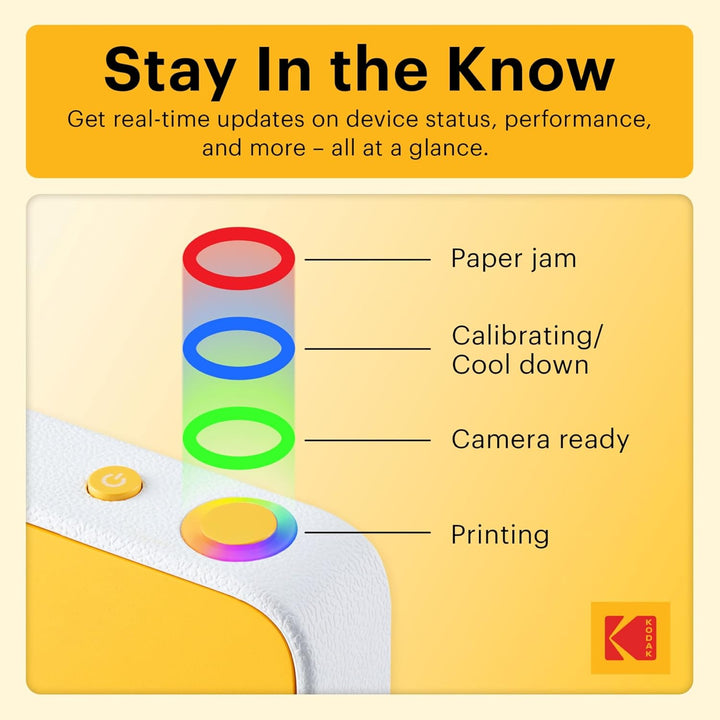 Kodak Printomatic+ Sofortbild-Digitalkamera, Zink-Fotopapier 2x3 (5,1x7,5 cm) 10 MP, RGB-LED, Set: T