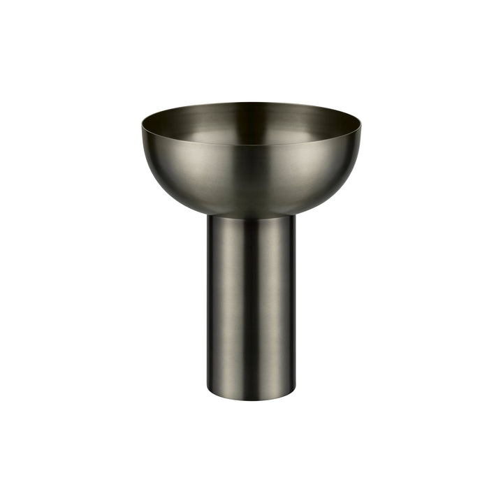 blomus Vase MIYABI | Blumenvase aus hochwertigem Edelstahl | Dekovase Farbe Burned Metal | Grösse L
