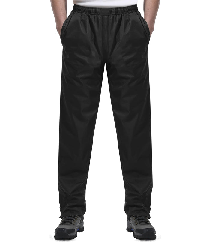 Regenhose für Herren wasserdichte Leichte Winddichte Outdoorhose zum Wandern Camping Golf S / 30L Sc