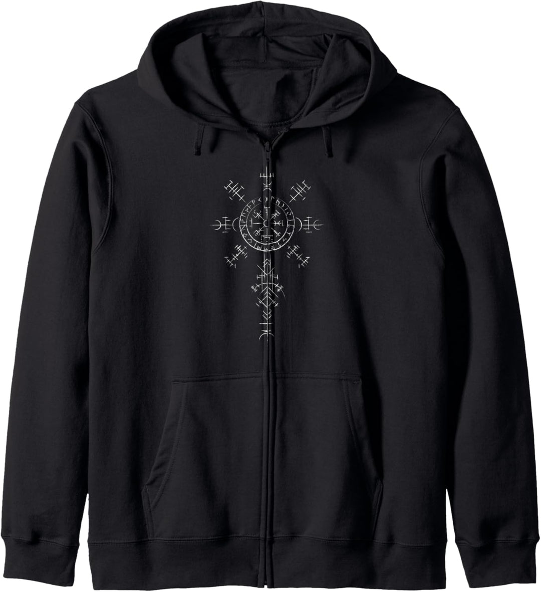 Klassisches Keltischer Vikinger Vegvisir Kompass Wikinger Kapuzenjacke