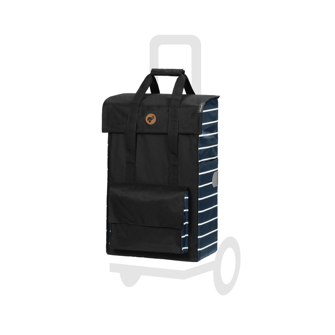 Andersen Einkaufstrolley Ersatztasche - 51 Liter - Seiten- & Fronttasche - Tragegriff - extra Innenf