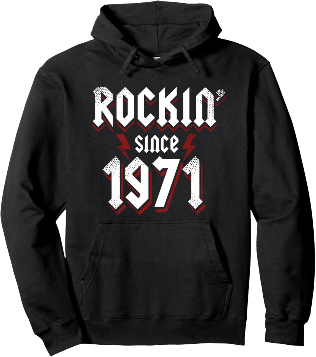 Rockin Since 1971 52 Jahre alte Rockmusik 52. Geburtstag Pullover Hoodie