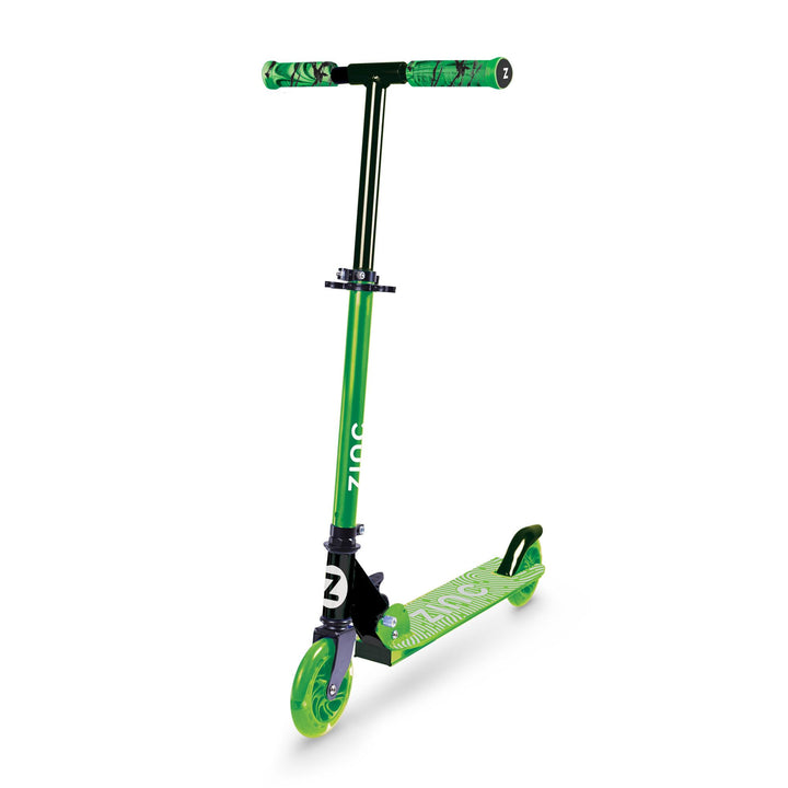 Zinc Identity Zusammenklappbarer Roller mit Zwei Rädern Adjustable Height grün, Adjustable Height gr
