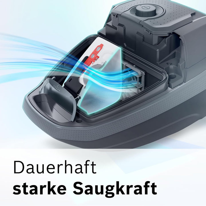 Bosch Staubsauger mit Beutel Serie 8 BGL8XALL, Testsieger, ideal für Allergiker, Hygiene-Filter, 10